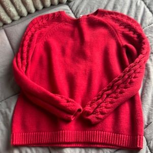 Kid nation girls red sweater size 8-10 Y kids large